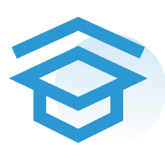 simplistic outline of  grduation cap