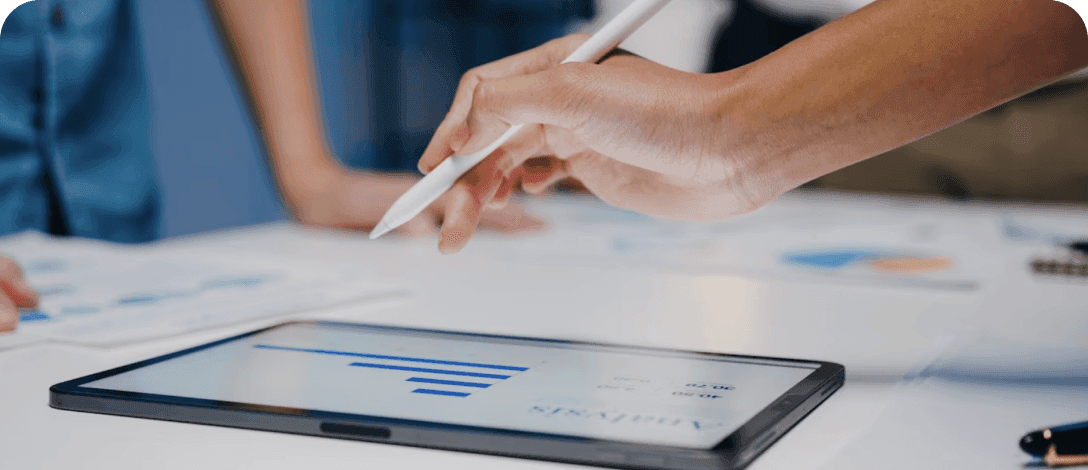 drawing a design on tablet